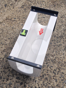 4-inch fiberglass Palmer Bowlus flume for Malibu CA