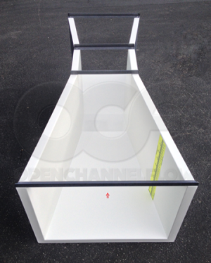 24-inch parshall flume with staff gauge