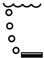 representation of how a bubbler flow meter works