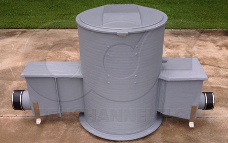 Fiberglass Packaged Flow Metering Manhole suitable for replacing Free Flow Packaged Flow Metering Manholes