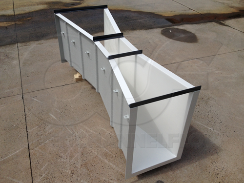 Fiberglass 12-inch Parshall Flume suitable for Water Rights use