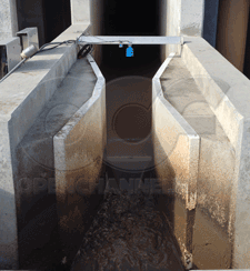 fiberglass flume