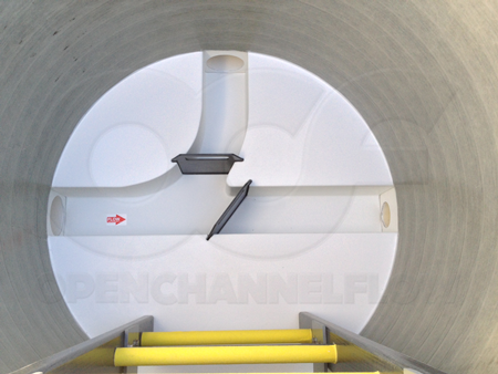 Fiberglass Diversion Manhole with Y-channel and slide gates for Capitol Reef National Park