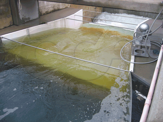 Field correction of Parshall Flume wing wall problem