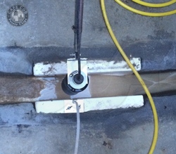Palmer Bowlus flume measuring industrial discharge