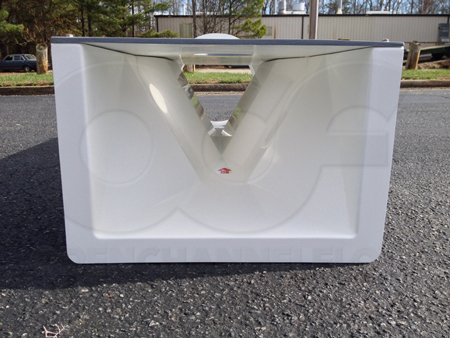 v-shape of trapezoidal flume 