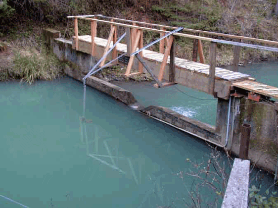 compound v-notch and rectangular weir 