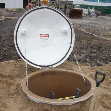 Open VPC domed top manhole