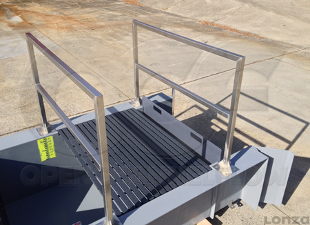 foot bride integrated into Weir Channel for measuring and controlling storm water flows