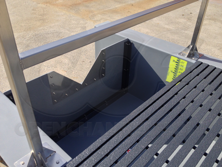 replaceable / interchangeable Weir Plate mounted in Weir Channel for measuring stormwater flows