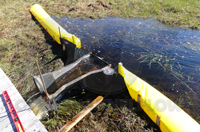 stainless steel Trapezoidal flume measuring pond discharge