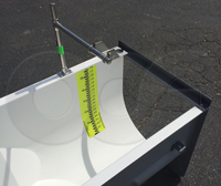 staff gauge in a 24-inch Palmer Bowlus flume