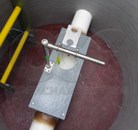 cover over a Palmer Bowlus flume in a fiberglass packaged metering manhole