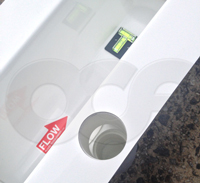 probe well on a Palmer Bowlus flume