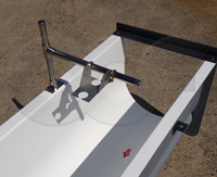 ultrasonic bracket over a Palmer Bowlus flume